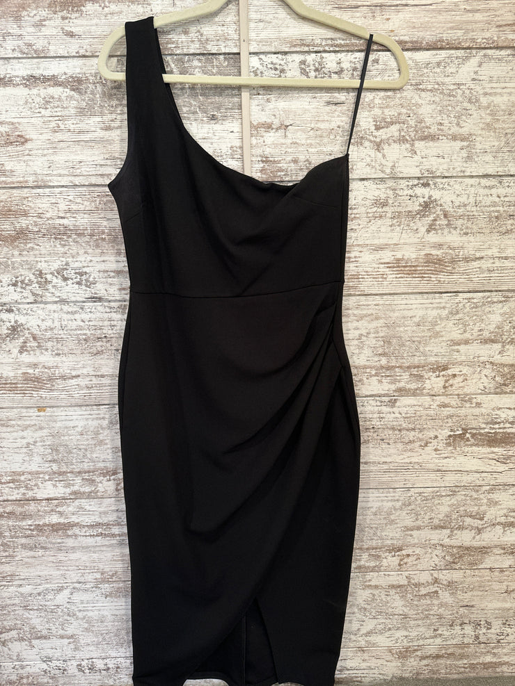 BLACK MIDI DRESS