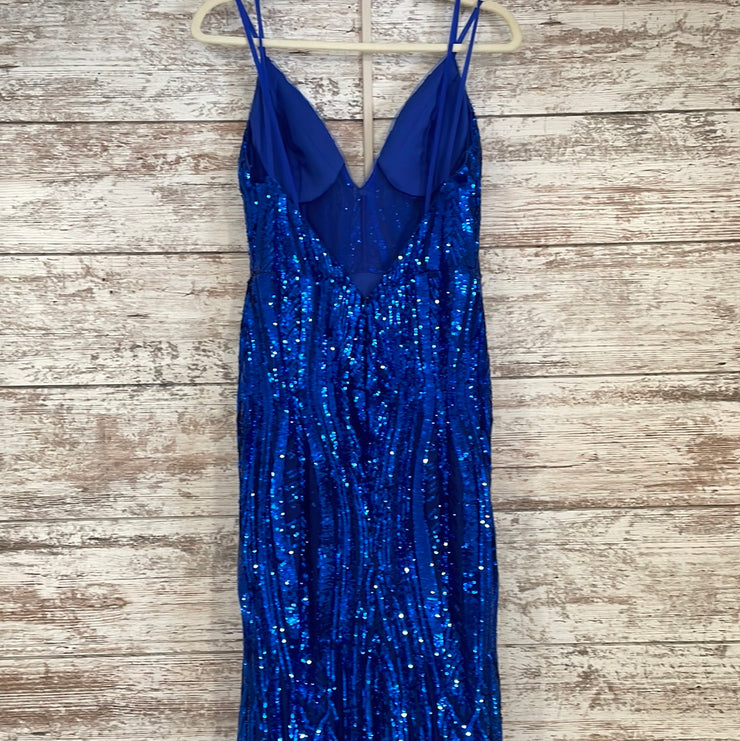 ROYAL BLUE SPARKLY MERMAID GOW