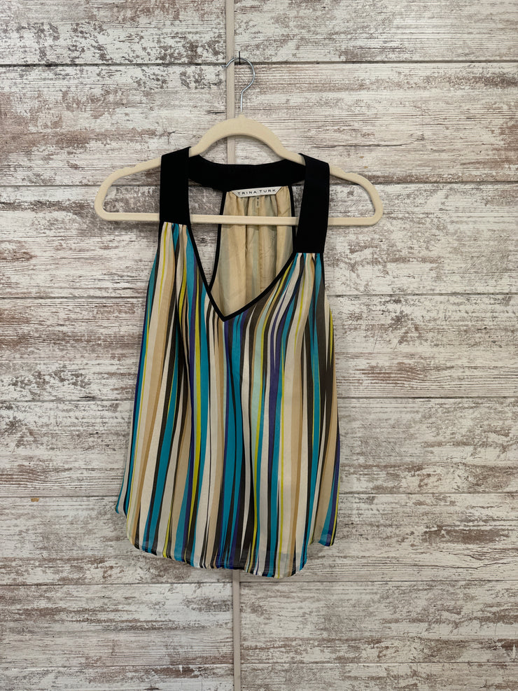 TAN/COLORFUL SLEEVELESS $228