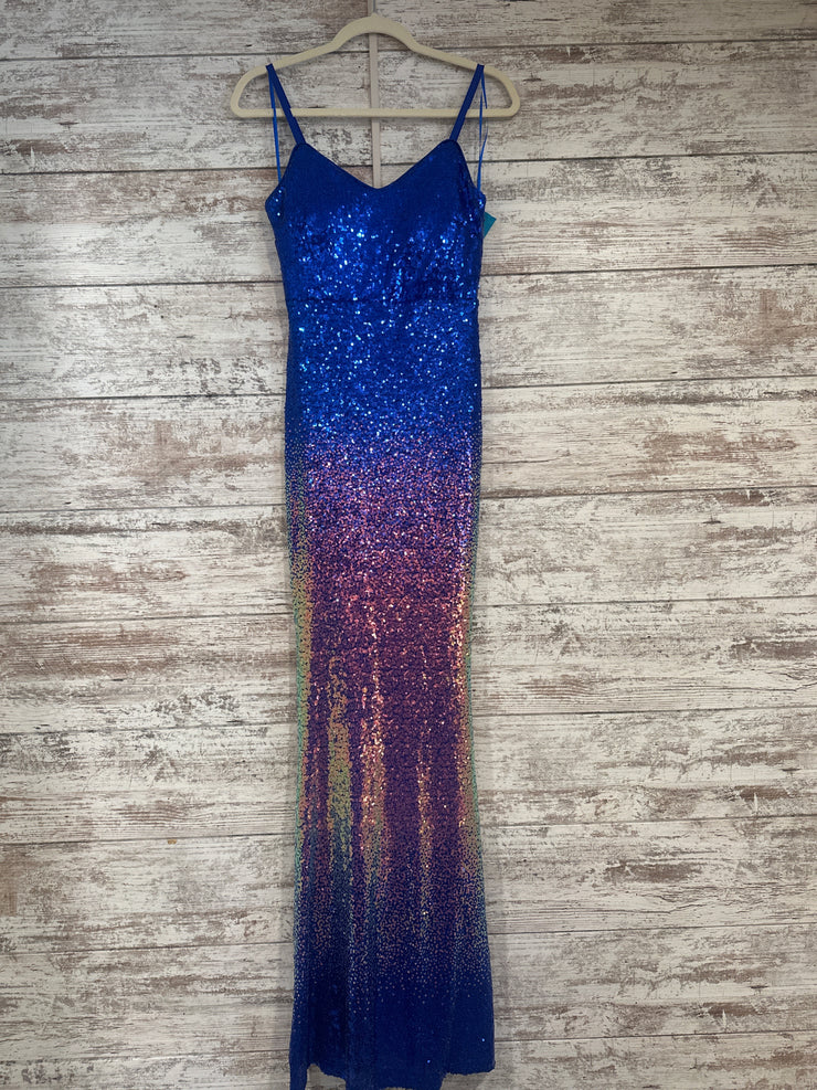 ROYAL BLUE LONG DRESS (NEW)