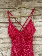 PINK FULL SEQUIN LONG DRESS