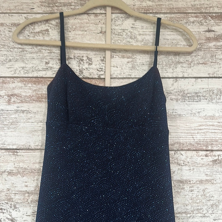 NAVY SPARKLY LONG DRESS