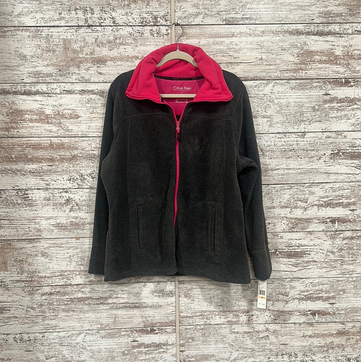 GRAY/PINK FLEECE JACKET (NEW)