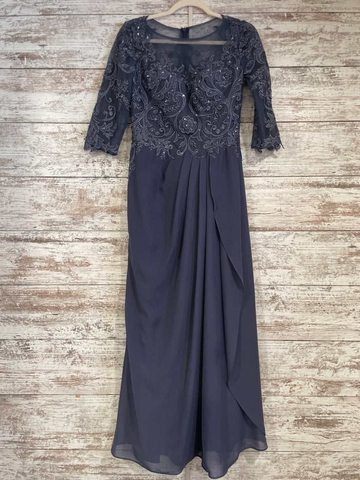 BLUE/FLORAL LONG DRESS (NEW)