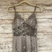 SILVER/GRAY SPARKLY LONG DRESS