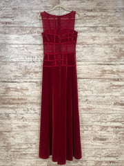 RED VELVET LONG DRESS