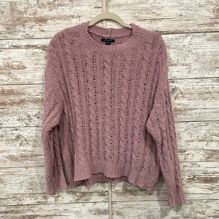 PINK CROCHET SWEATER