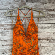 ORANGE/GOLD LONG DRESS