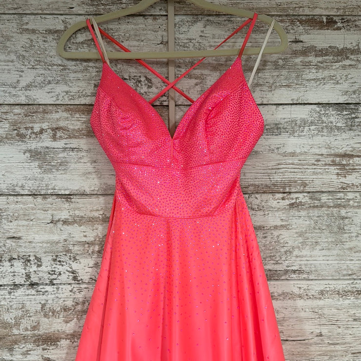 PINK A LINE GOWN