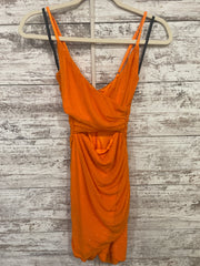 ORANGE SPARKLY SHORT DRESS-NEW