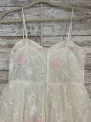 WHITE/PINK FLORAL A LINE (NEW)