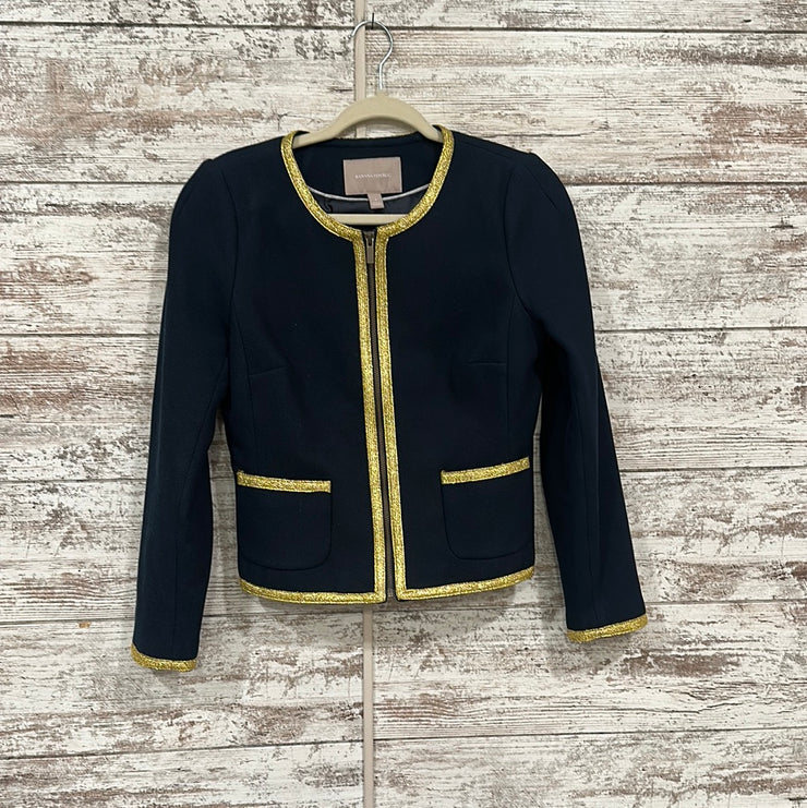 NAVY/GOLD ZIP UP JACKET $150