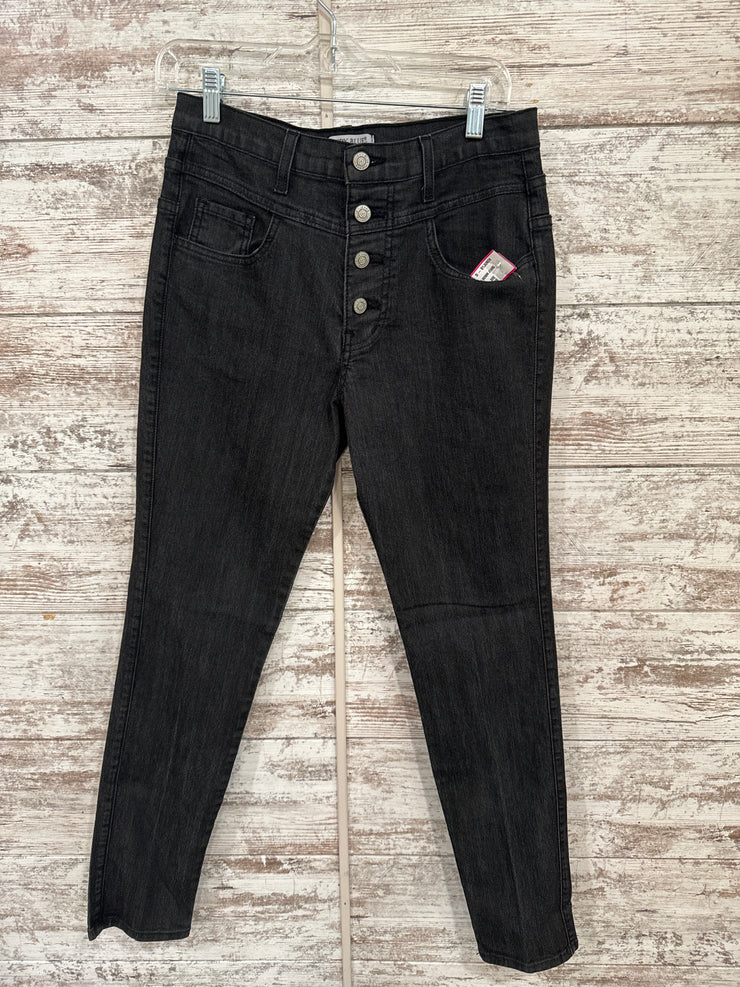 BLACK STRETCH DENIM JEANS