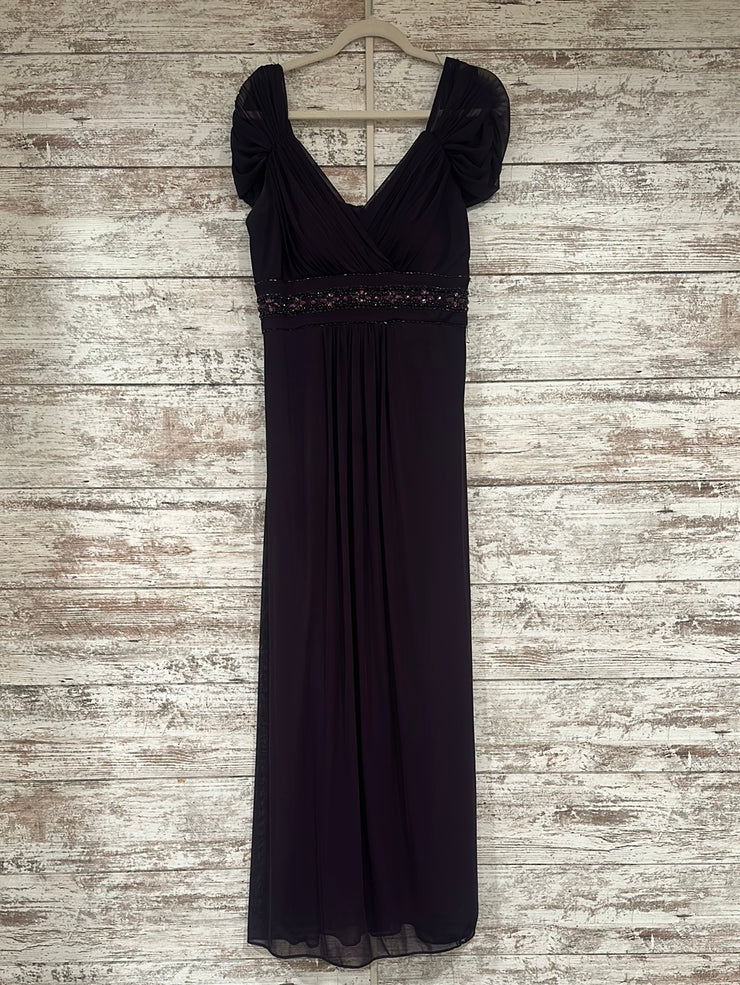 PURPLE LONG EVENING GOWN