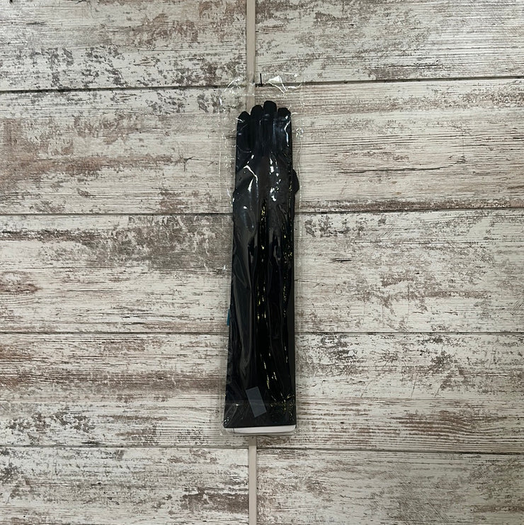 BLACK SATIN GLOVES (NEW) $22