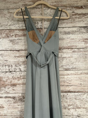 GREEN LONG EVENING GOWN