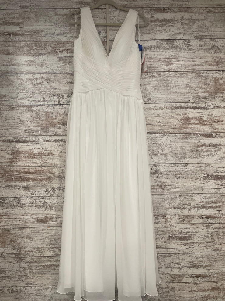WHITE LONG EVENING GOWN (NEW)