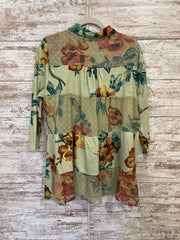 GREEN/FLORAL TOP $99