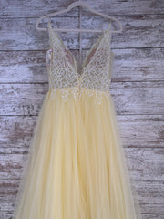 YELLOW A LINE GOWN