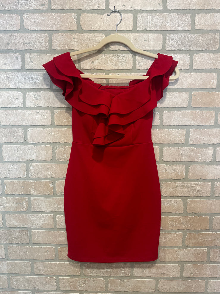 RED SHORT DRESS