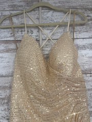 GOLD SPARKLY LONG DRESS (NEW)