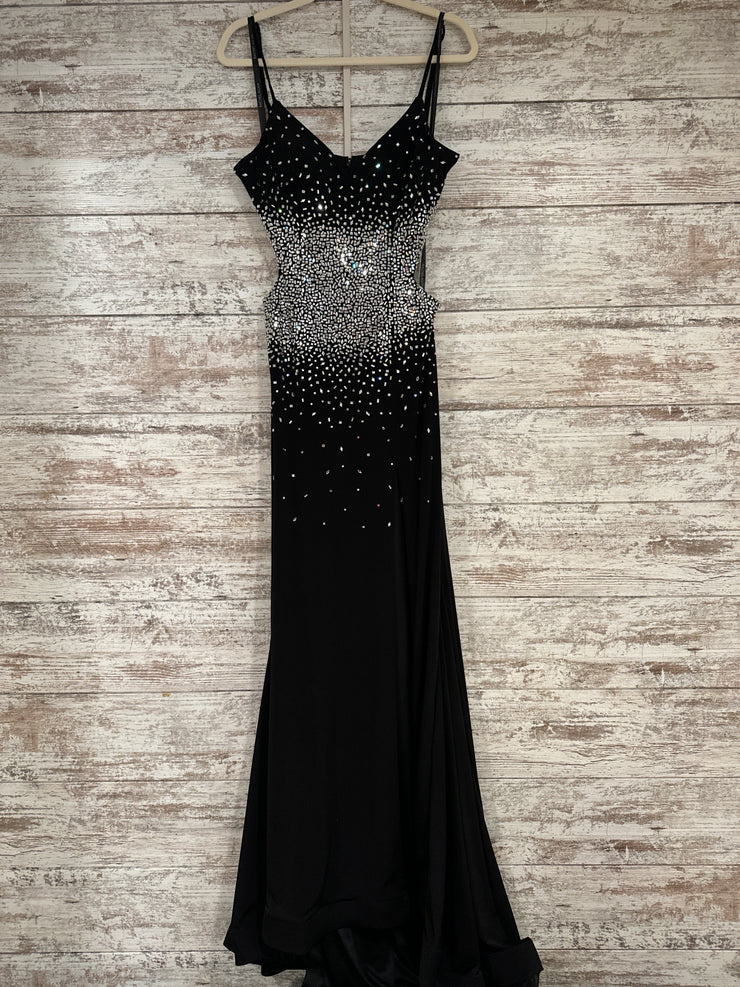 BLACK SPARKLY LONG DRESS (NEW)