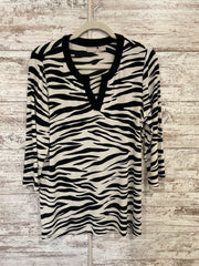 BLACK/WHITE ZEBRA TOP $89