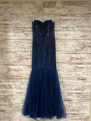 NAVY MERMAID GOWN