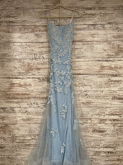 BLUE SPARKLY MERMAID GOWN -NEW