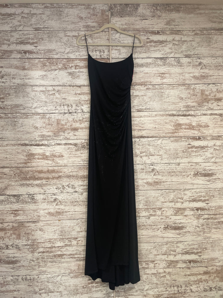 BLACK SPARKLY LONG DRESS