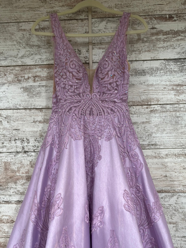 LAVENDER A LINE GOWN