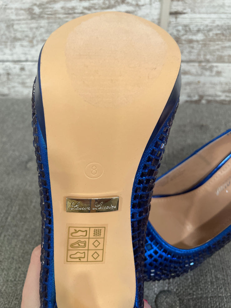 ROYAL BLUE SPARKLY HEELS-NEW