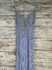 LAVENDER/LACE SPARKLY LONG DRE