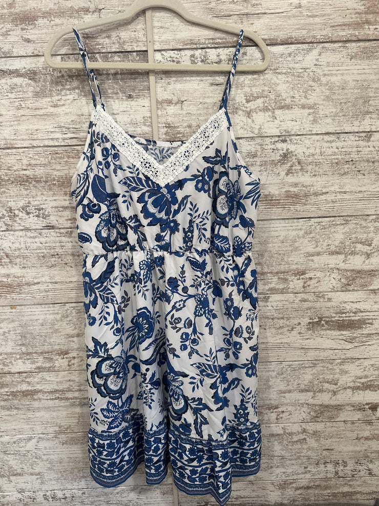 BLUE/WHITE SHORT DRESS (NEW)