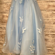 BLUE/FLORAL PRINCESS GOWN-NEW