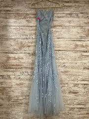 BLUE/FLORAL MERMAID GOWN