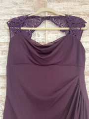 PURPLE LONG EVENING GOWN