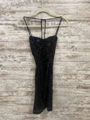 BLACK SPARKLY SHORT DRESS