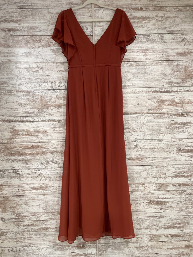 RUST COLORED LONG DRESS