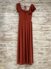 RUST COLORED A LINE GOWN (NEW)