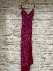 PINK FULL SEQUIN LONG DRESS