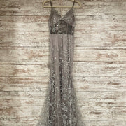 SILVER/GRAY SPARKLY LONG DRESS