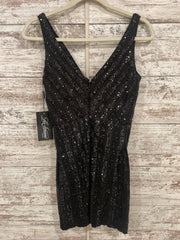 BLACK SPARKLY SHORT DRESS -NEW
