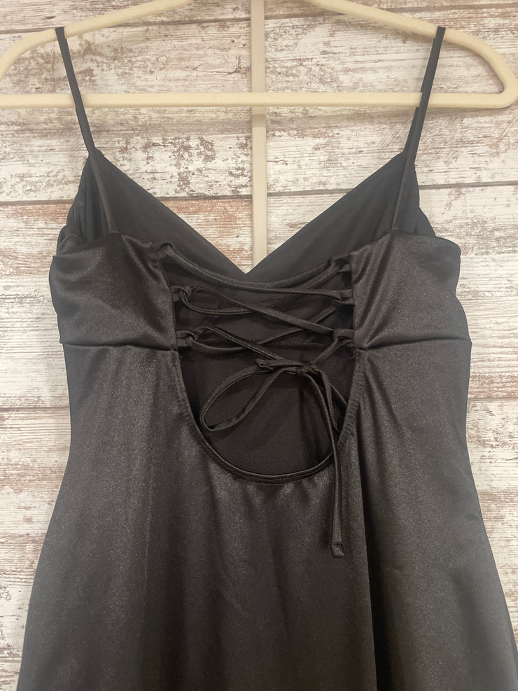 BLACK LONG EVENING GOWN