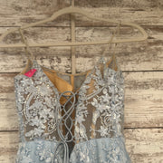 BLUE/FLORAL MERMAID GOWN