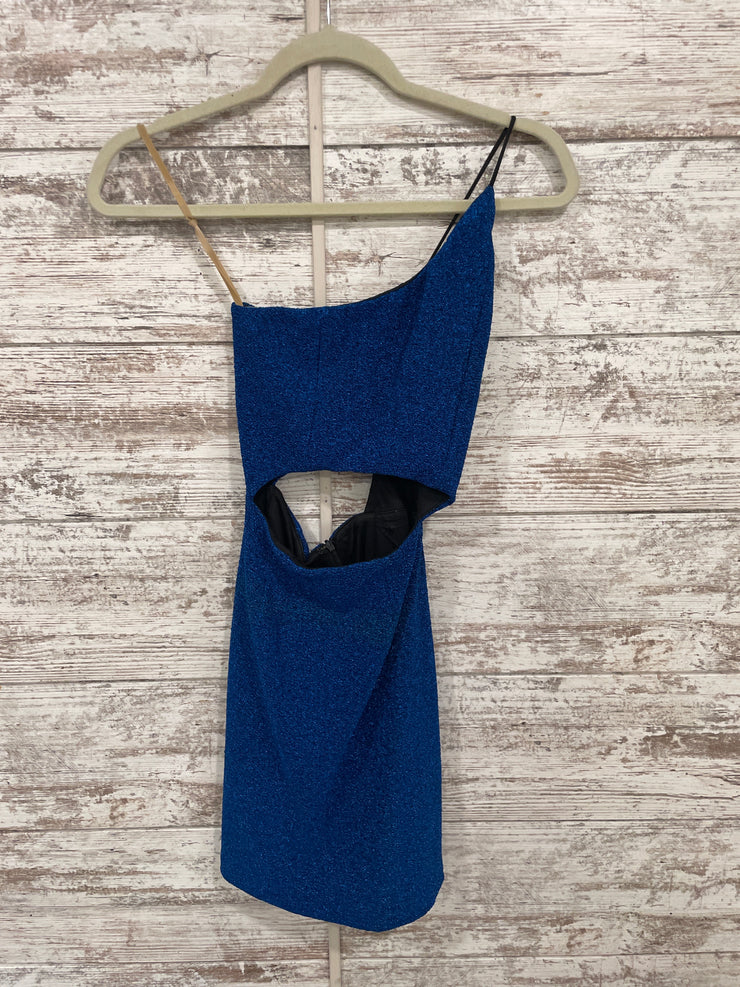 ROYAL BLUE SPARKLY SHORT DRESS