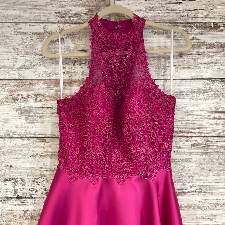 PINK A LINE GOWN