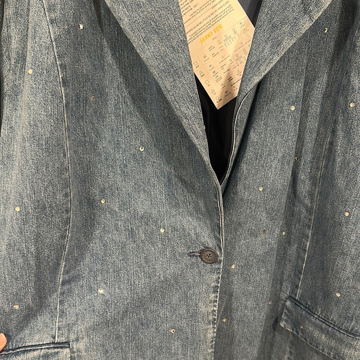 BLUE DENIM JACKET (NEW) $69