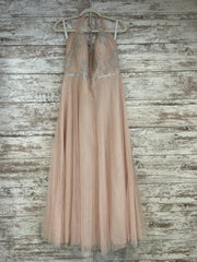 BLUSH SPARKLY LONG DRESS