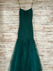 GREEN SPARKLY MERMAID GOWN